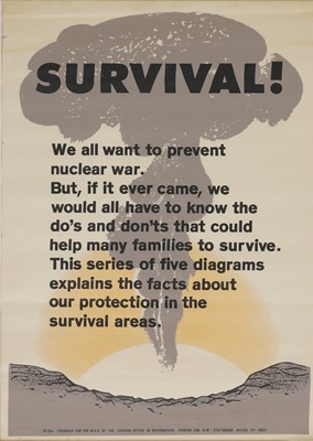 Lot 430 - A rare set of eight Civil Defence posters