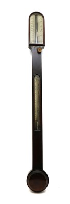 Lot 349 - A mahogany stick barometer