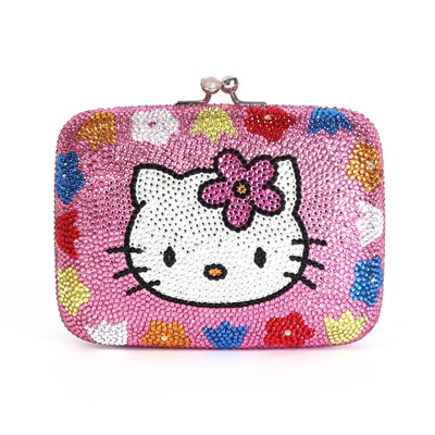 Lot 1456 - A Judith Leiber 'Hello Kitty' crystal purse