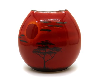 Lot 238 - A Poole pottery 'African Sky' elliptical vase