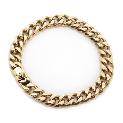Lot 362 - A 9ct gold filed curb bracelet