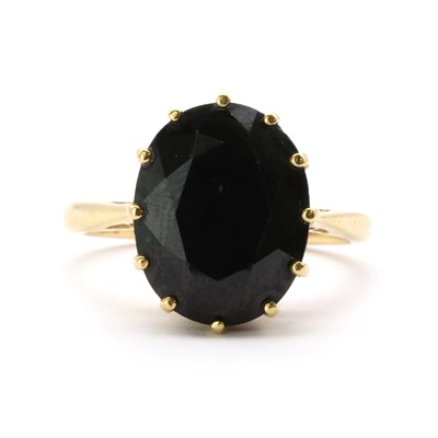 Lot 175 - A gold sapphire and diamond ring