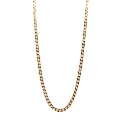 Lot 291 - A gold metric curb link necklace, by UnoAErre