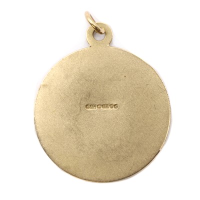 Lot 39 - A 9ct gold St. Christopher pendant