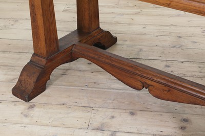 Lot 69 - An Arts and Crafts oak altar table