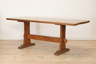 Lot 120 - A Yorkshire School oak dining table