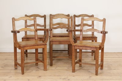 Lot 127 - A set of six Yorkshire School dining chairs