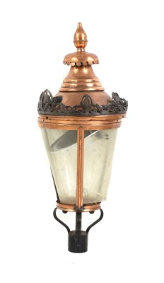 Lot 408 - A copper street lantern