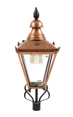 Lot 407 - A copper street lantern