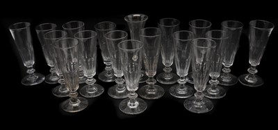 Lot 168 - A collection of twenty-three ale flutes