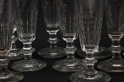 Lot 168 - A collection of twenty-three ale flutes