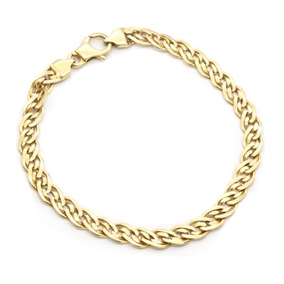 Lot 170 - A gold curb style bracelet