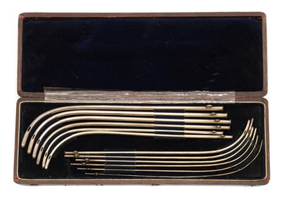 Lot 19 - A pair of Victorian silver catheters