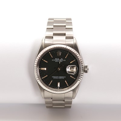 Lot 465 - A gentlemen's stainless steel Rolex 'Oyster Perpetual' automatic bracelet watch, c.1971