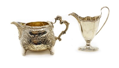 Lot 1 - A George III Irish silver cream jug