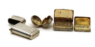 Lot 4 - A collection of silver vinaigrettes