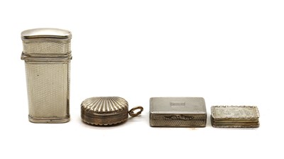 Lot 4 - A collection of silver vinaigrettes