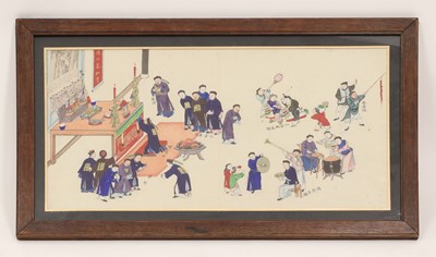 Lot 156 - A Chinese gouache painting