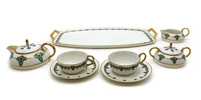 Lot 175 - A LHS Lorenz Hutschenreuther Selb porcelain cabaret set