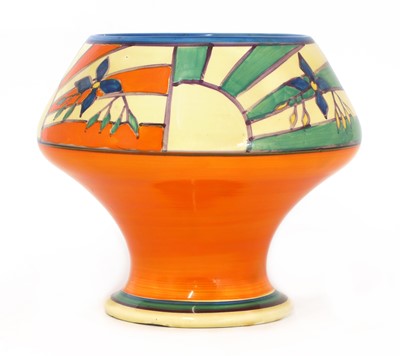 Lot 202 - A Clarice Cliff 'Sunray Leaves' shape 341 vase