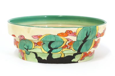 Lot 204 - A Clarice Cliff 'Green Erin' shape 419 bowl