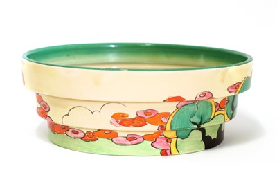 Lot 204 - A Clarice Cliff 'Green Erin' shape 419 bowl