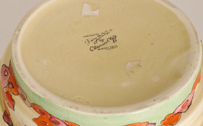 Lot 204 - A Clarice Cliff 'Green Erin' shape 419 bowl