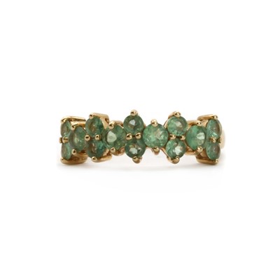 Lot 137 - A 14ct gold gem set ring