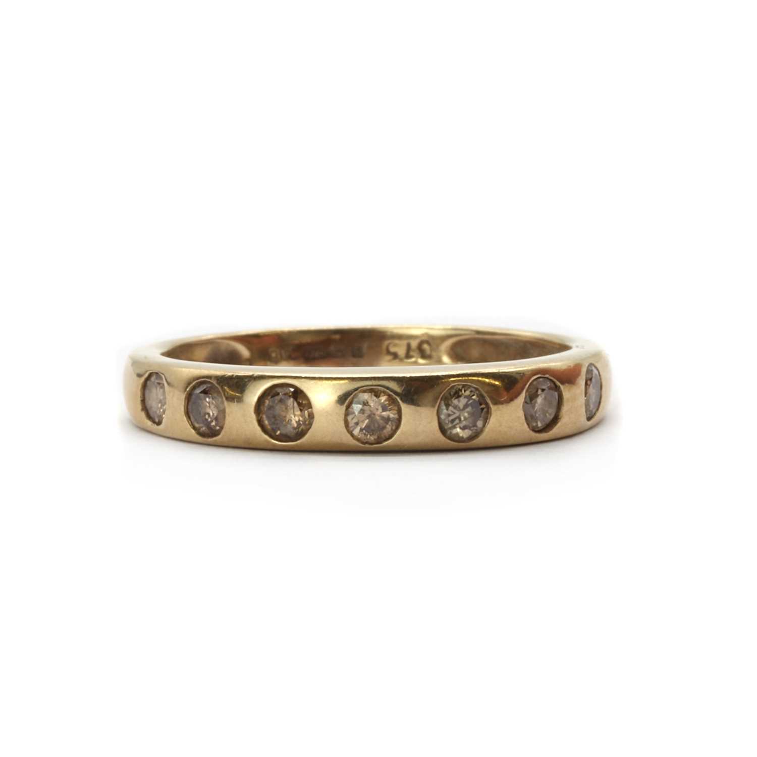 polygon ring | gokstone Images High Quality Grahic Lot 70 - A 9ct gold seven stone diamond ring,