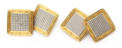Lot 358 - A pair of gold cufflinks