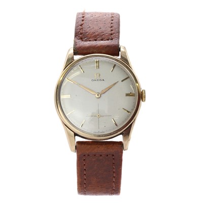 Lot 1436 - A 9ct gold Omega mechanical strap watch, c.1960