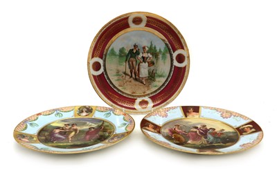 Lot 188 - A pair of Vienna style porcelain cabinet plates