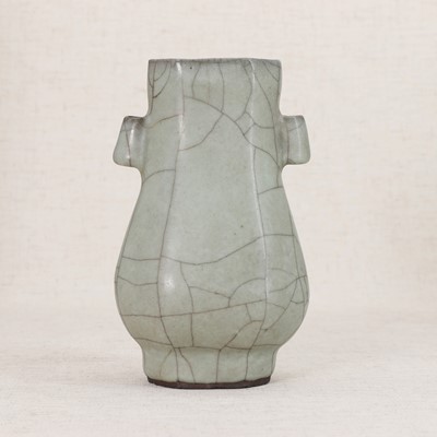 Lot 222 - A Chinese ge-type hu vase
