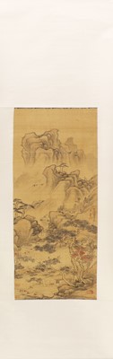 Lot 231 - A Chinese hanging scroll