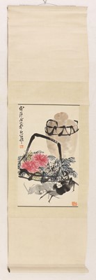 Lot 256 - A Chinese hanging scroll