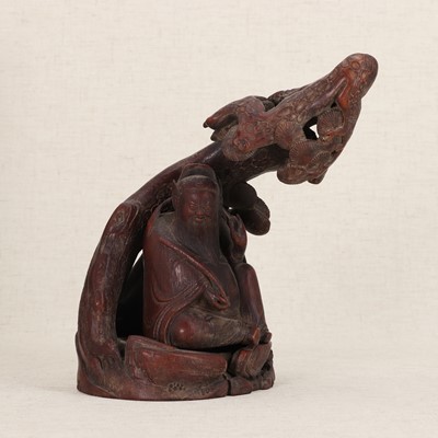 Lot 148 - A Chinese bamboo carving