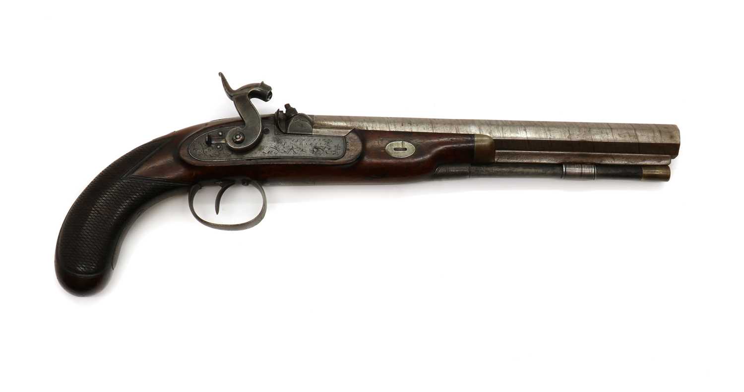 Lot 102 - A percussion duelling pistol