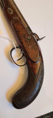 Lot 102 - A percussion duelling pistol