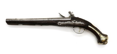 Lot 101 - A Turkish flintlock pistol