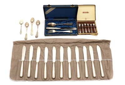 Lot 31 - A collection of silver flatware