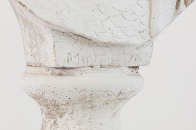 Lot 25 - A plaster bust of Minerva