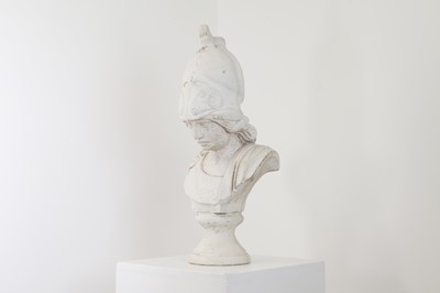 Lot 25 - A plaster bust of Minerva