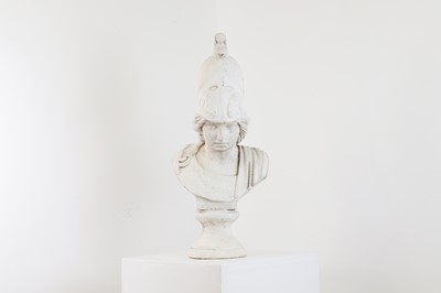 Lot 25 - A plaster bust of Minerva