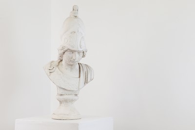 Lot 25 - A plaster bust of Minerva