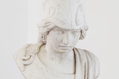 Lot 25 - A plaster bust of Minerva
