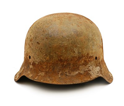 Lot 443A - A German WWII M42 steel military helmet or Stahlhelm