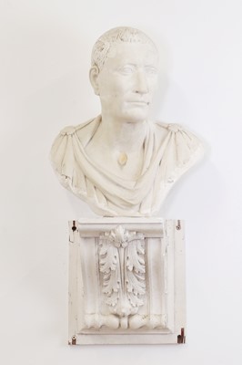 Lot 31 - A plaster portrait bust