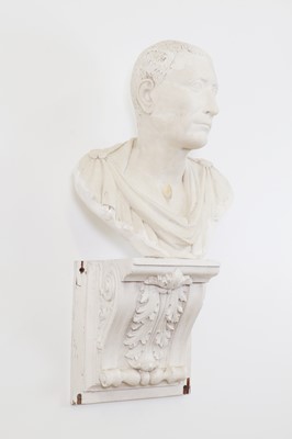 Lot 31 - A plaster portrait bust
