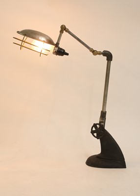 Lot 392 - A reclaimed industrial metal Anglepoise reading lamp