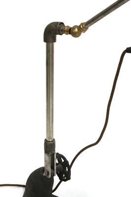 Lot 392 - A reclaimed industrial metal Anglepoise reading lamp